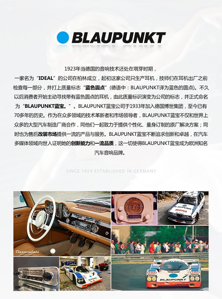 德國(guó)（藍(lán)寶BLAUPUNKT）MPS 1802 CVW大衆(zhòng)專用8寸喇叭