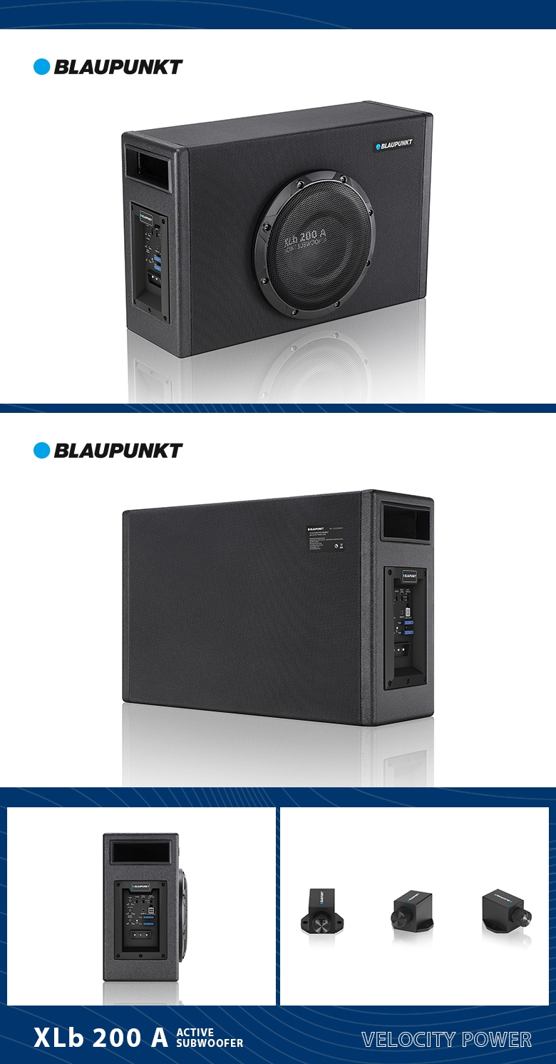 德國（藍(lán)寶BLAUPUNKT）有源木箱低音炮 XLb 200 A 